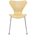 Thumbnail photo of 3107 Sjuan, Ash veneer - Dining chairs - Arne Jacobsen - Wood-coloured - Metal/wood