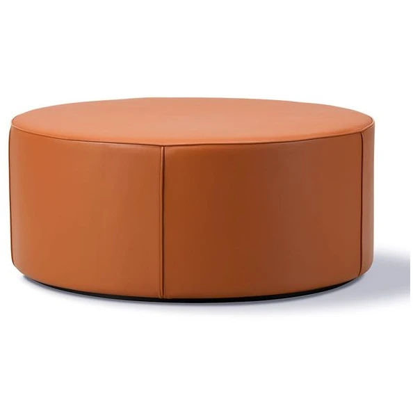 Mono Pouf 7425 By Due & Trampedach - Puf - Omni 307 Cognac - Ø90 X H38 Cm