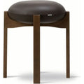Thumbnail photo of Pioneer Stool 6830 / By Maria Bruun - Skammel - Primo 86-1 Dark Brown / Smoked Oak Stained - Ø41 X H46 Cm