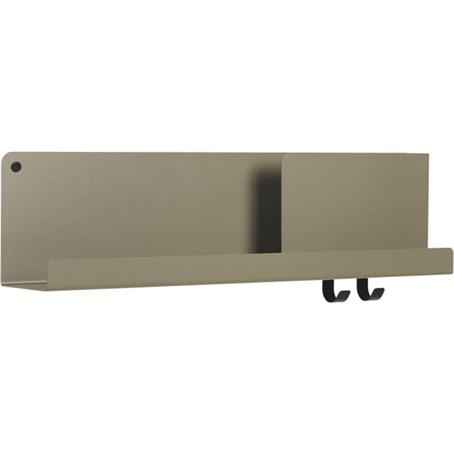 Photo of Folded Shelves Medium - Olive - Wall Shelves - Metal