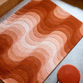 Thumbnail photo of Wave Rug 170x240, Grey, 100% New Zealand Wool, Hand Tufted - Mönstrade Mattor - Verner Panton - Grå