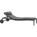 Conic Sun Lounger, w/ Gas Spring, Grey - Sun loungers & sun loungers - Foersom & Hiort-lorenzen Mdd - Metal