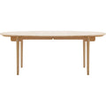 Thumbnail photo of Carl Hansen - Ch338, clear lacquered oak, with space for 2 extension leaves - dining table - Hans J. Wegner - wood-coloured - wood