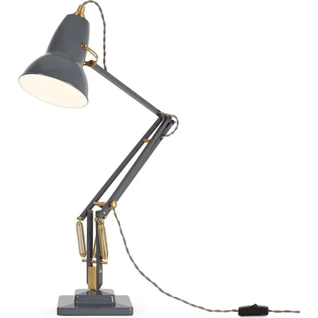 Photo of Original 1227 Brass Desk Lamp Elephant Grey - Bordslampor - George Carwardine - Grå