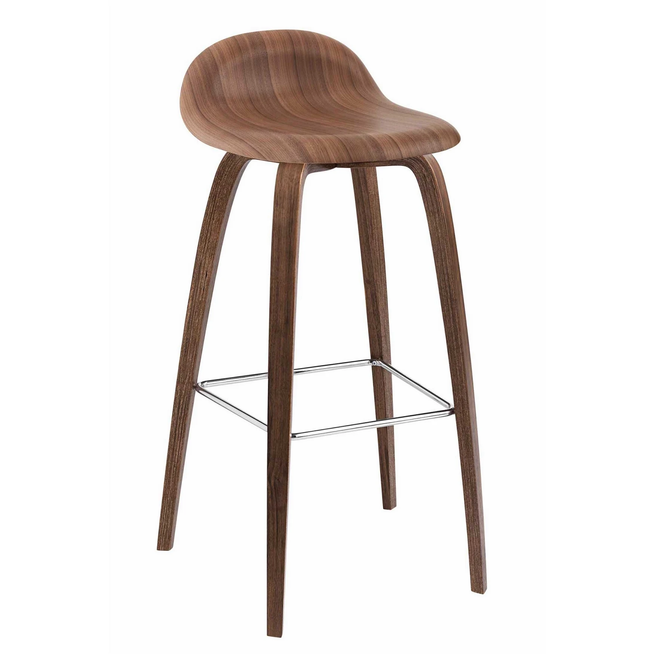 Photo of 3d Counter Stool Wood Base 65 cm