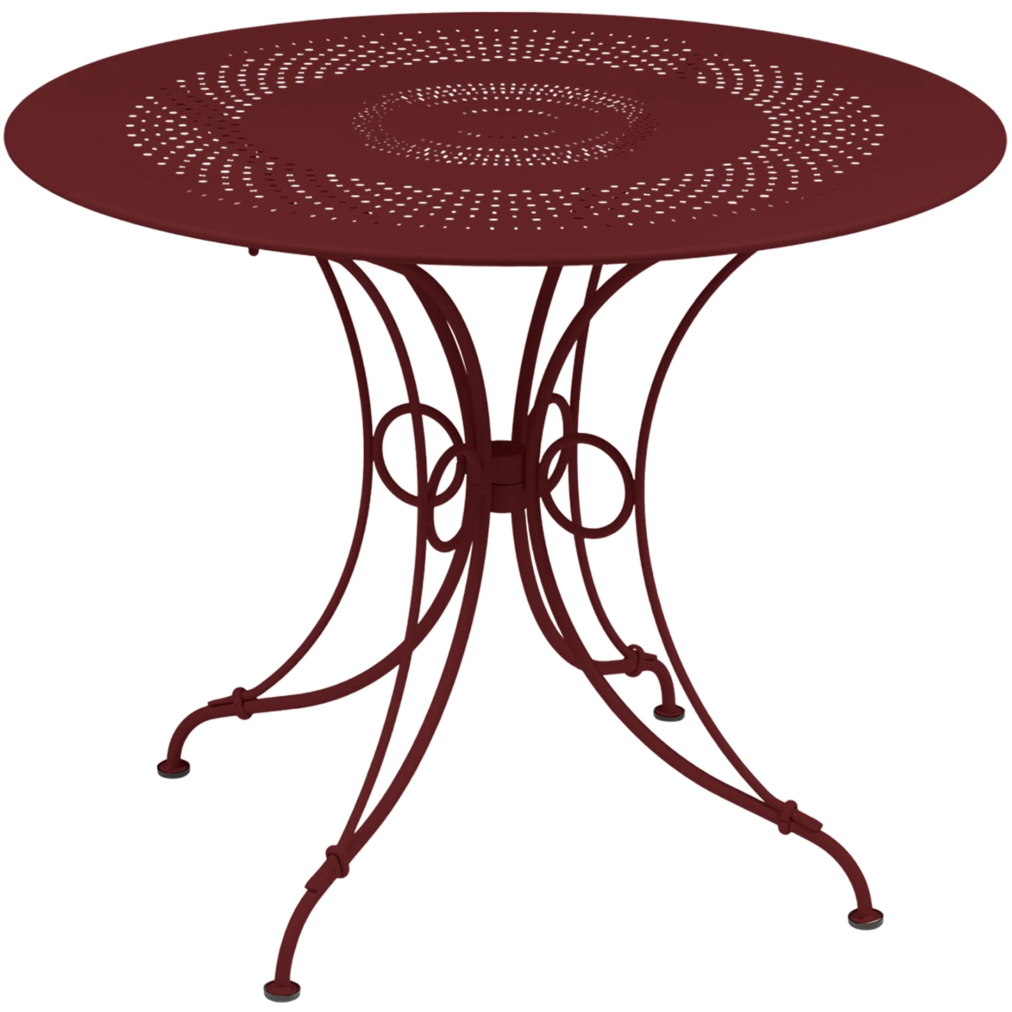 1900 Table Ø 96 cm, Chili - Outdoor dining table - Red - Metal