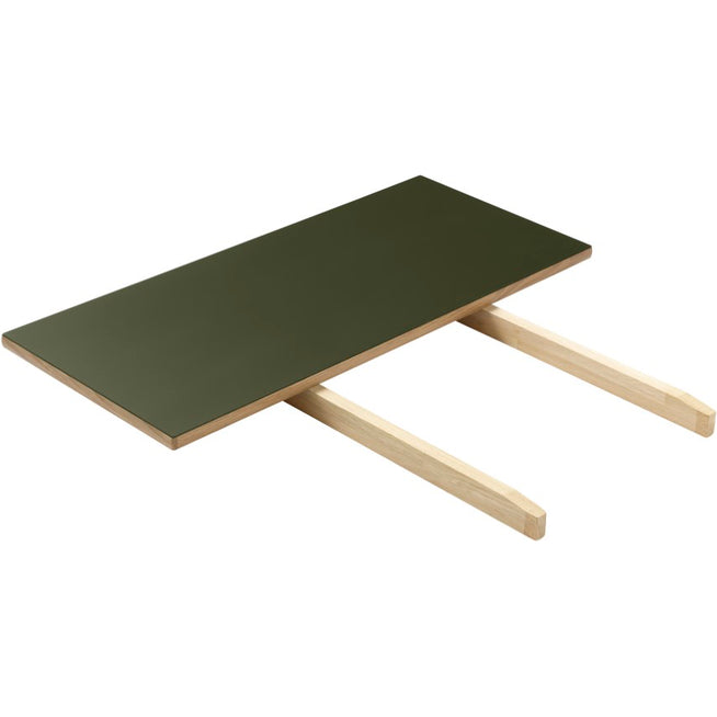 Photo of C35 Table Extension Leaf 82x37 Cm Olive Green-oak Nature Lacquered