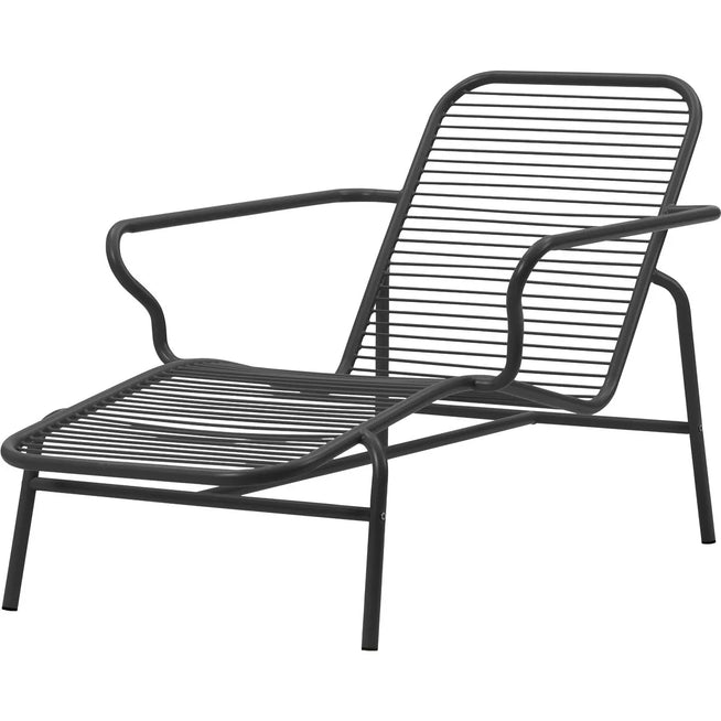 Photo of Vig Chaise Longue - Black - L141 X W83 X H82,5 X Sh38 Cm