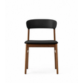 Thumbnail photo of Herit Stol / Polstret - Spisebordsstol - Black (spectrum Leather) - L: 50 X D: 51 X H: 78,5 X Sh: 45 Cm