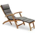 Barriere Deck Chair Cushion Outdoor Textile/charcoal - Dynor & Kuddar - Skagerak Design Team - Grå