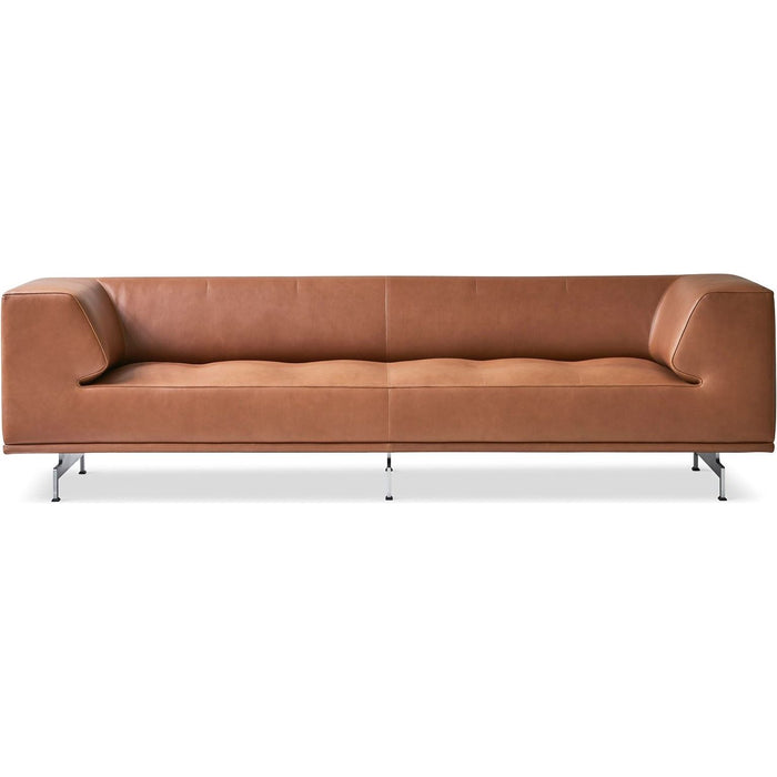 Photo of 4511 Delphi 3. Pers sofa L: 240 cm - Cognac 370/brushed aluminium