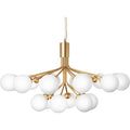 Thumbnail photo of Apiales 18 Chandelier Brushed Brass/opal White