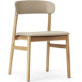Thumbnail photo of Herit Stol / Polstret - Spisebordsstol - Sand (spectrum Leather) - L: 50 X D: 51 X H: 78,5 X Sh: 45 Cm