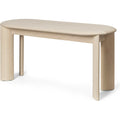 Thumbnail photo of Bevel Bench - Bænk - White Oiled Beech - W90 X H45 X D35 Cm