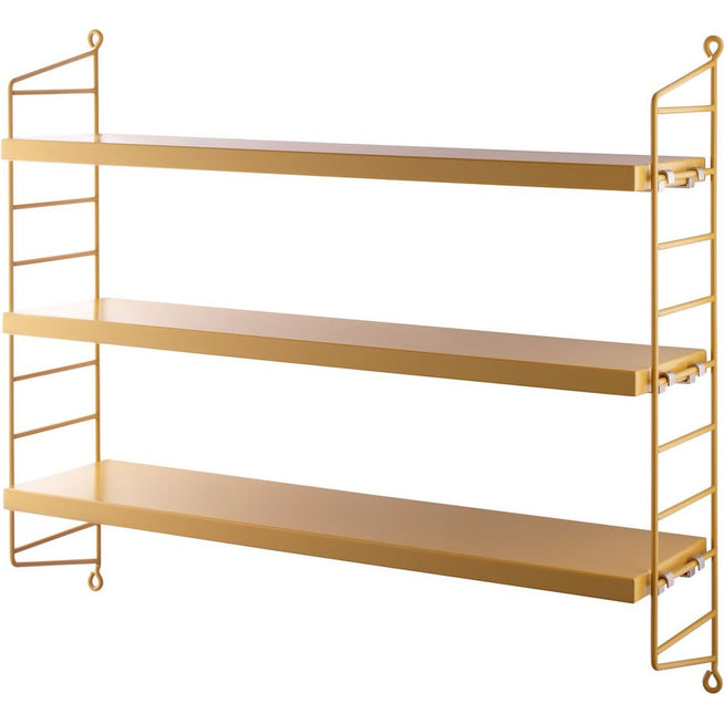 Photo of String Pocket, Ash/white - Wall shelves - Nils Strinning - Wood-coloured, white - Metal/wood