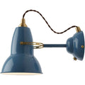 Thumbnail photo of Original 1227 Brass Wall Lamp, Ink Blue, Excl. Led 10w E27 Ip20 - Sänglampor - George Carwardine - Blå