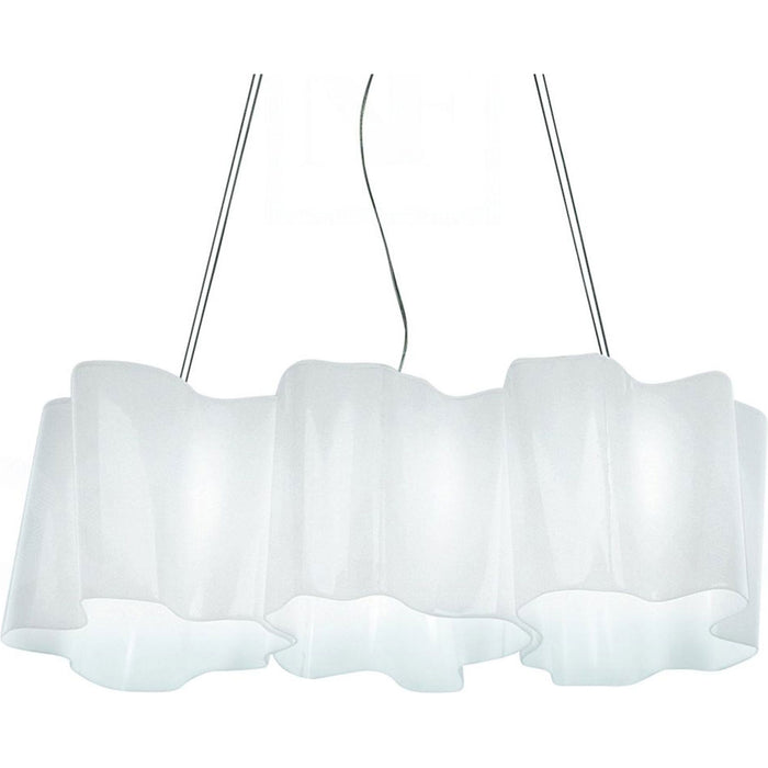 Photo of Logico Pendellampa 3 In Line Rökt - Pendellampor - Michele De Lucchi,gerhard Reichert - Grå