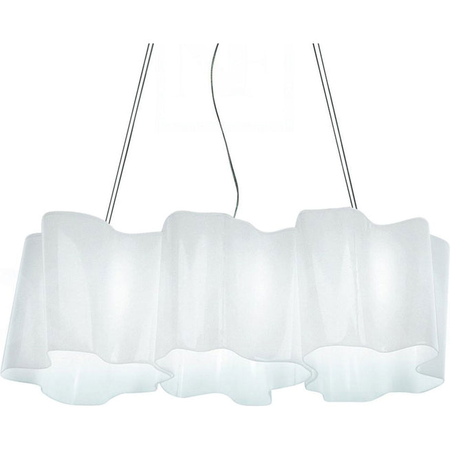 Photo of Logico Pendellampa 3 In Line Rökt - Pendellampor - Michele De Lucchi,gerhard Reichert - Grå