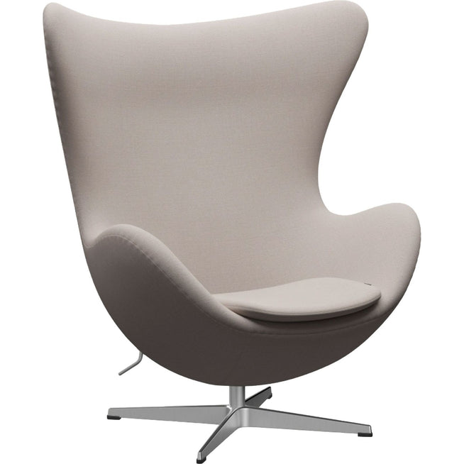Photo of 3316 Ägget, Christianshavn 1120 Satin Polished Aluninium - Swivel chairs - Arne Jacobsen - Metal/foam