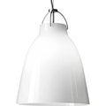 Thumbnail photo of Caravaggio 2 Pendant White Opal Glass-grey Textile Cord