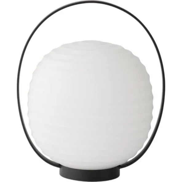 Photo of Lantern Portable Table Lamp Black/opal White