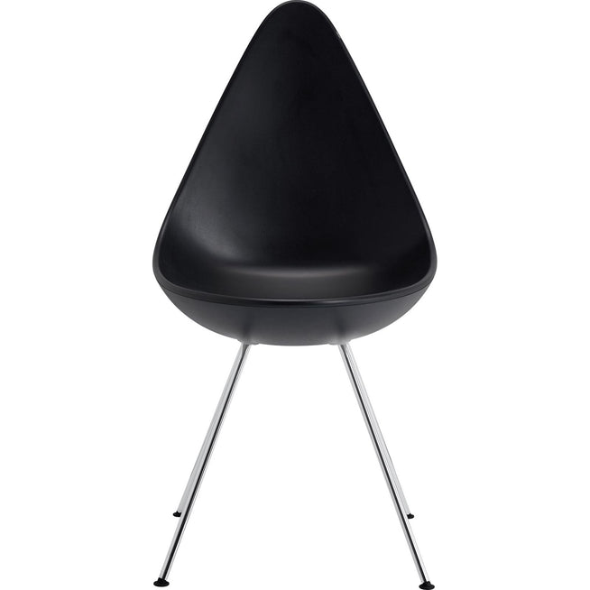 Photo of 3110 Droppen - Black Chrome Plated Steel - Dining Chairs - Arne Jacobsen - Black - Metal/Plastic