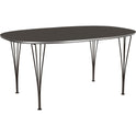 B613 Superellips, 120x180 Cm, Laminat, Vit, Krom - Matbord - Arne Jacobsen,bruno Mathsson,piet Hein - Vit - Metall/trä