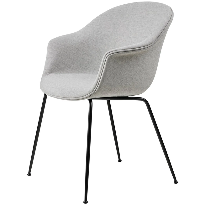 Photo of Bat Dining Chair, Fully Upholstered, Conic Base
