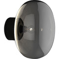 Thumbnail photo of Karl-johan Wall Lamp Black Stain Oak/smoke Glass