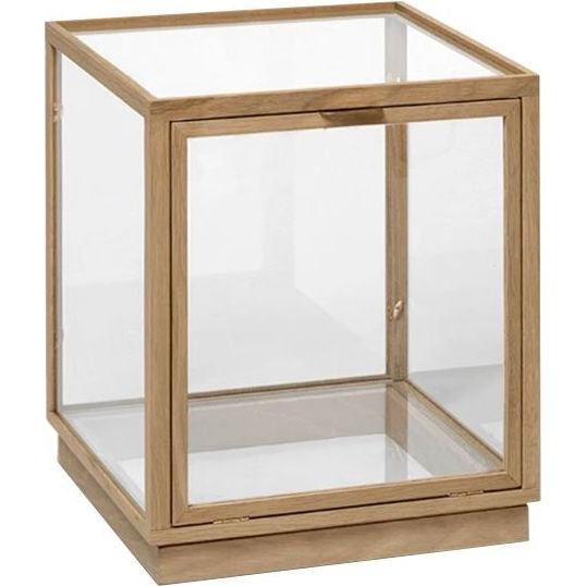 Photo of Miru Glass Montre - Kasser - Natural Oak - W: 40 X H: 42 X D: 40 Cm