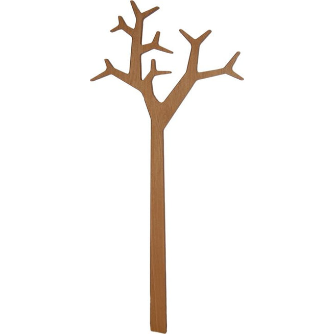 Photo of Tree Rock Wall Hanger Oak Clear Lacquer