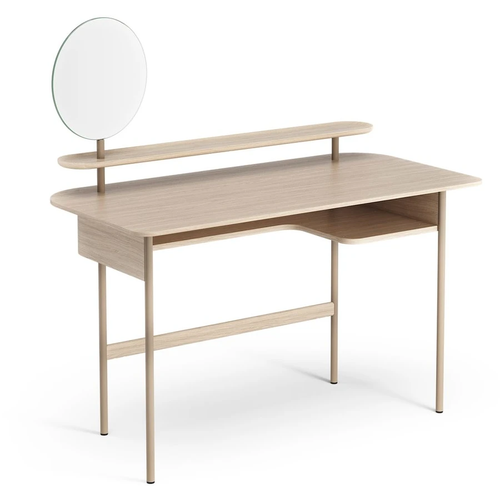 Photo of Luna Desk With Shelf And Mirror Oak
