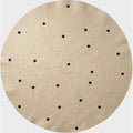 Thumbnail photo of Jute Carpet - Gulvtæppe - Black Dots
