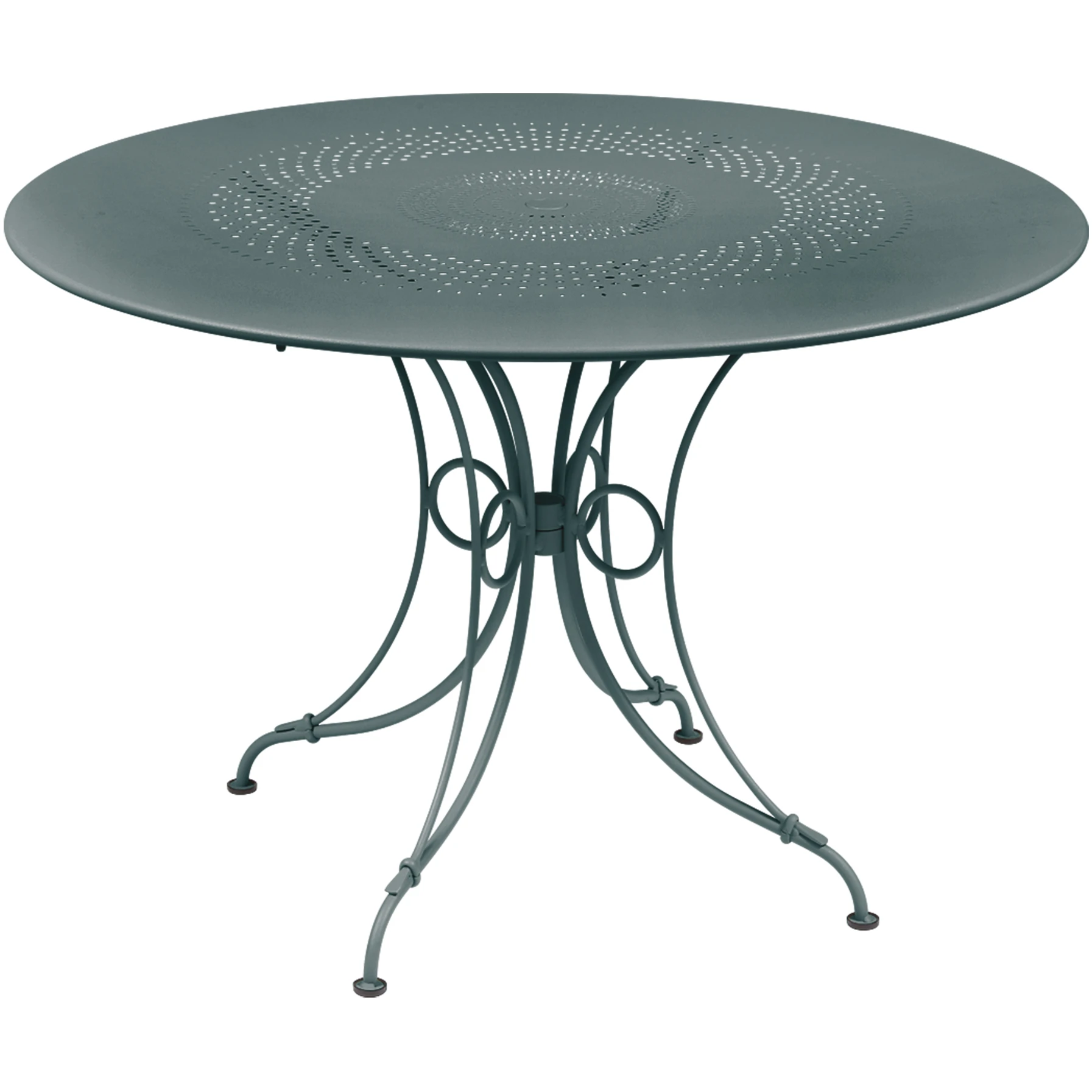 1900 Table Ø 117 cm, Storm Grey - Outdoor dining table - Grey - Metal