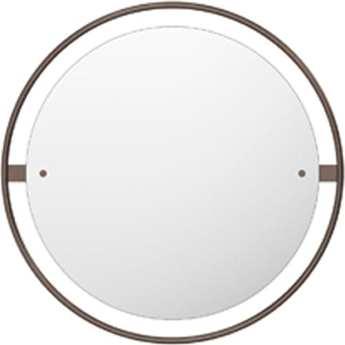 Photo of Nimbus Mirror - Bronzed Brass - Ø60 cm - Full Body Mirrors - Krøyer-setter-lassen - Brown