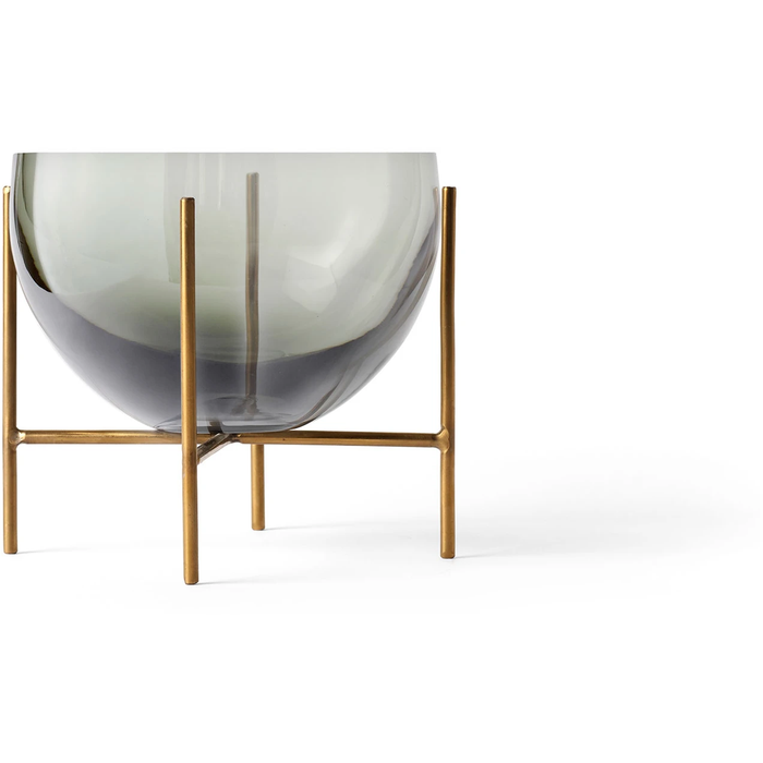Photo of Echasse Series - Bowl Smoke/brushed Brass, Small - Serveringsskålar - Theresa Rand - Glas/metall