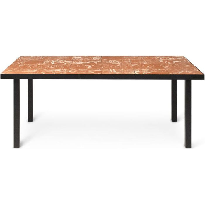 Photo of Flod Tiles Café Table - Sofabord - Large - Terracotta - B81,1 X H74 X D181,3 Cm