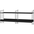 Thumbnail photo of String Wall Rack 50x30, Black, 2-pack - Shelving - Nils Strinning - Black - Metal