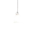 Thumbnail photo of Caravaggio 1 Pendant White Opal Glass-grey Textile Cord
