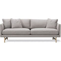 Calmo Sofa 95 5652 By Hugo Passos - 2 Personers Sofa - Omni 377 Dark Brown / Matt Chrome - W200 X D90 X H75,5 X Sh41 Cm