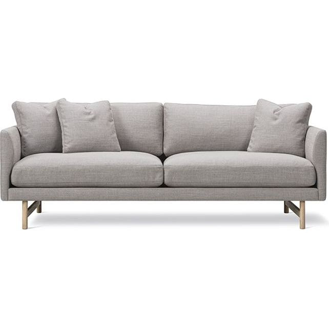 Photo of Calmo Sofa 95 5652 By Hugo Passos - 2 Personers Sofa - Omni 377 Dark Brown / Matt Chrome - W200 X D90 X H75,5 X Sh41 Cm