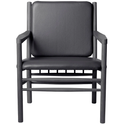 J147 Armchair - black lacquered oak