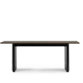 Thumbnail photo of Panel Table 90 X 200 Cm Black Dark Brown - Matbord - Simon Legald - Brun - Metall/trä