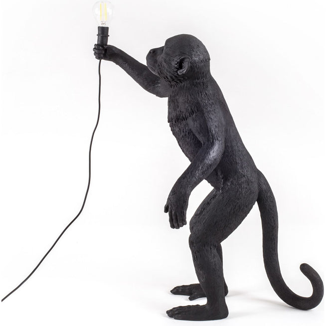 Photo of Monkey Lamp Outdoor Standing Black - Bordslampor Utomhus - Marcantonio Raimondi Malerba - Svart