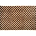 Thumbnail photo of Check Wool Jute Rug - Gulvtæppe - 140 X 200 - Coffee/natural - W140 X D1 X H200 Cm