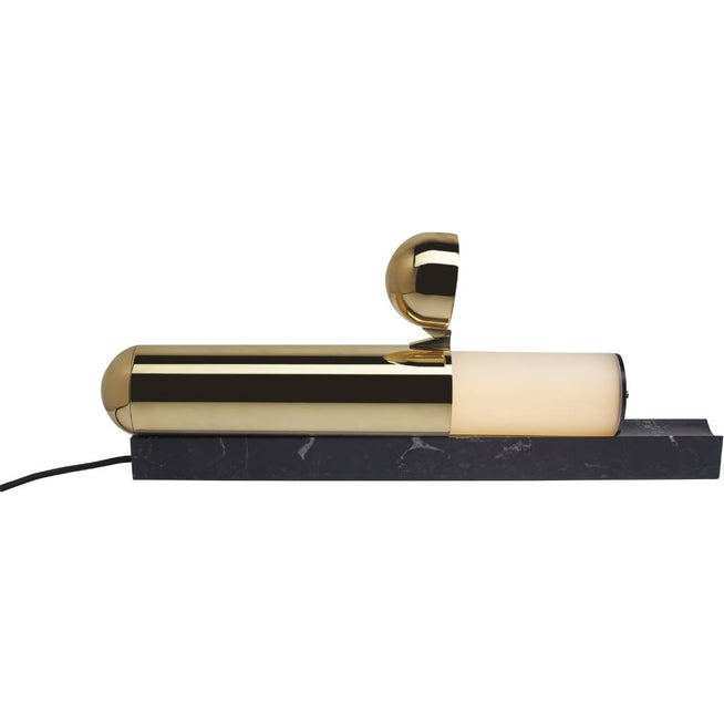 Photo of Isp Table Lamp Polished Brass/Black Marble - Dcw Editions