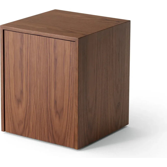 Photo of Mass Side Table With Drawer Walnut