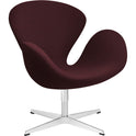 3320 Swan Lounge Chair - Satin Polished Steel Stand