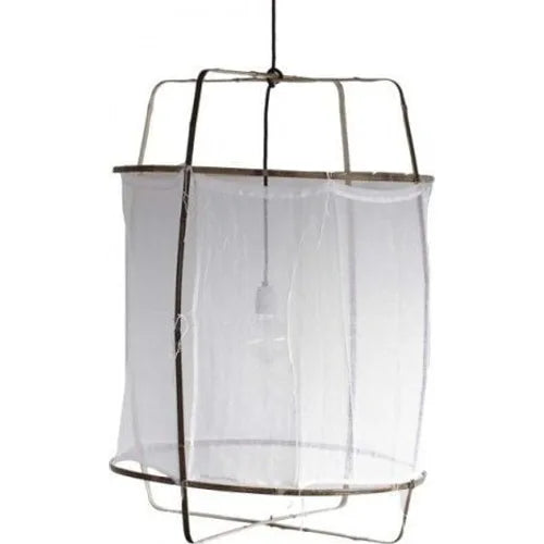 Photo of Pendant Z1 White Cotton Ø67x100cm