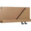 Thumbnail photo of Folded Shelves Small, Burnt Orange - Vägghyllor - Johan Van Hengel - Svart - Metall